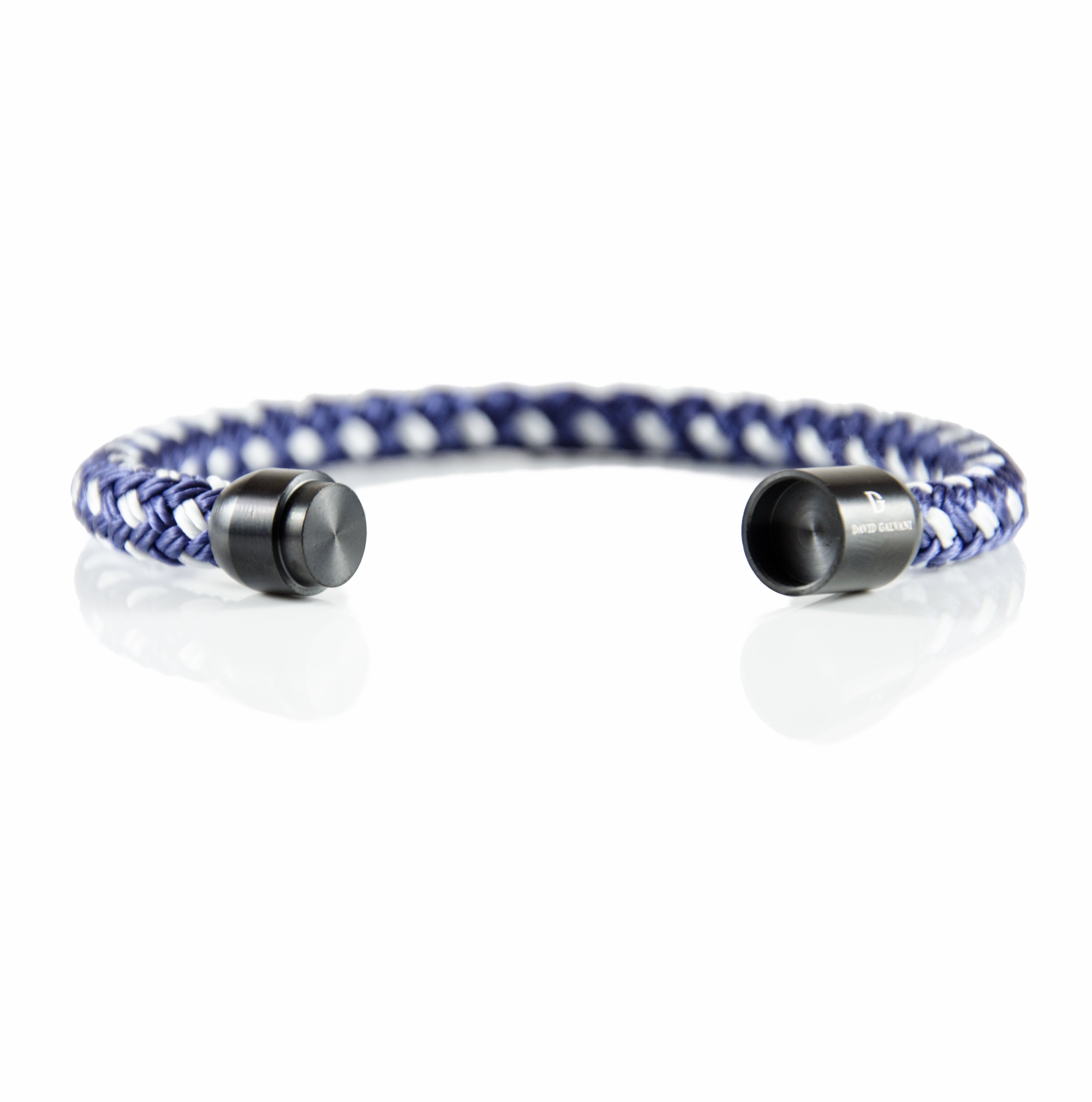 Maritim Segeltau Armband Blau Weiß