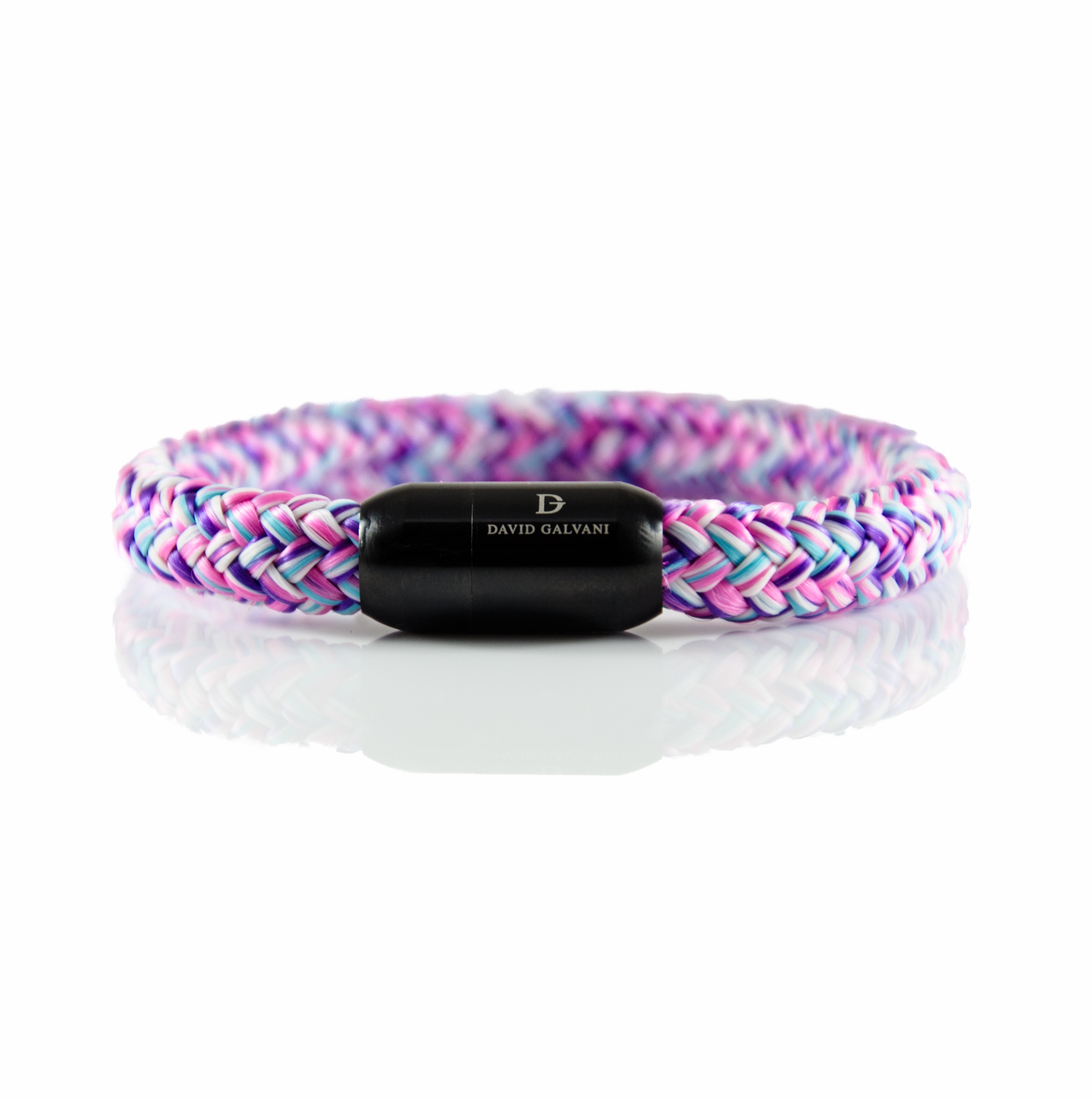 Maritim Segeltau Armband Pink Bunt