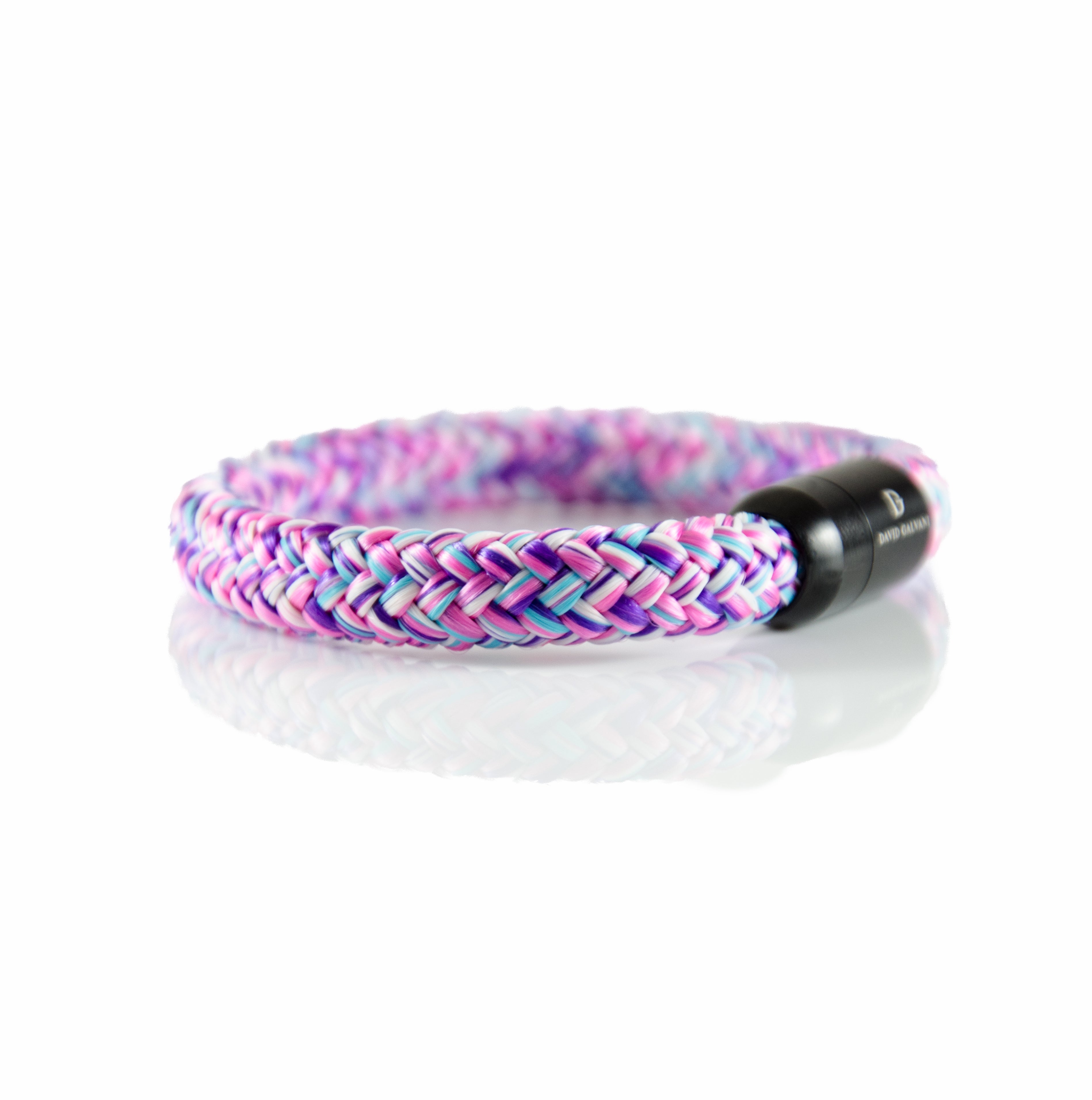 Maritim Segeltau Armband Pink Bunt