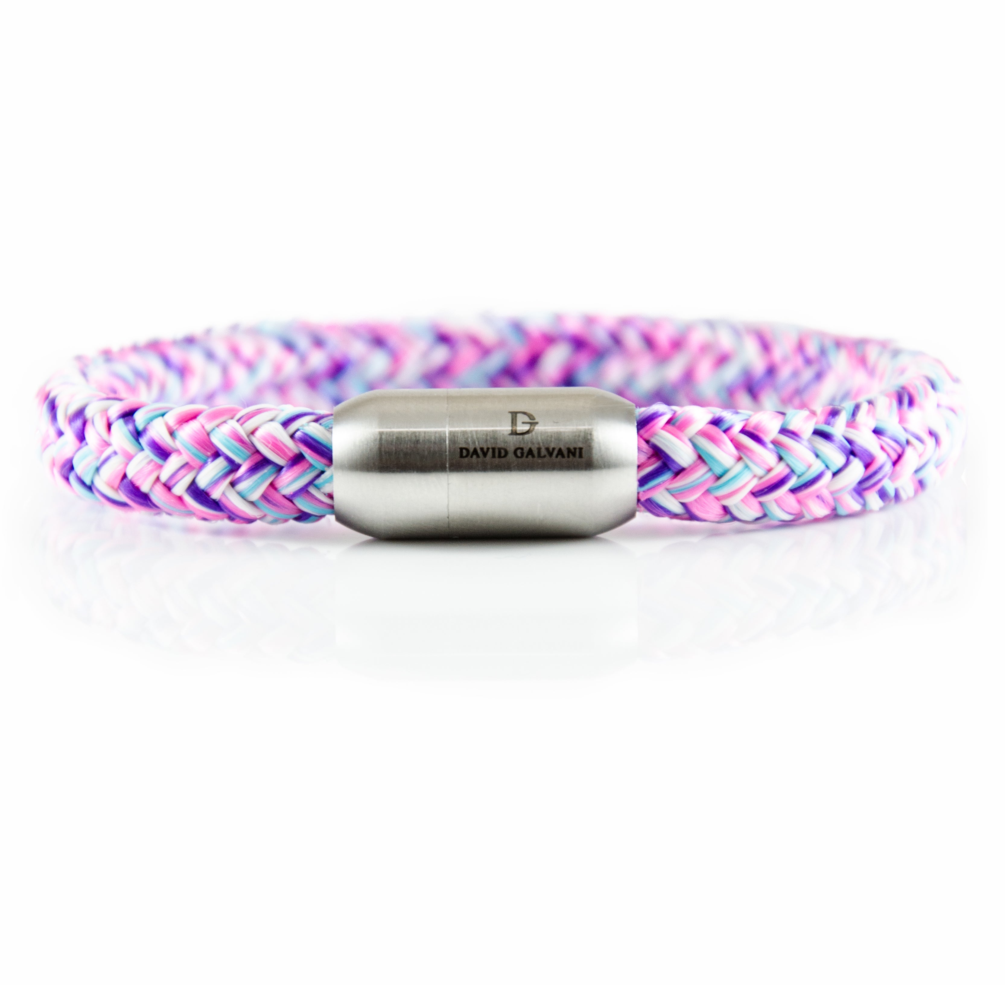 Maritim Segeltau Armband Pink Bunt