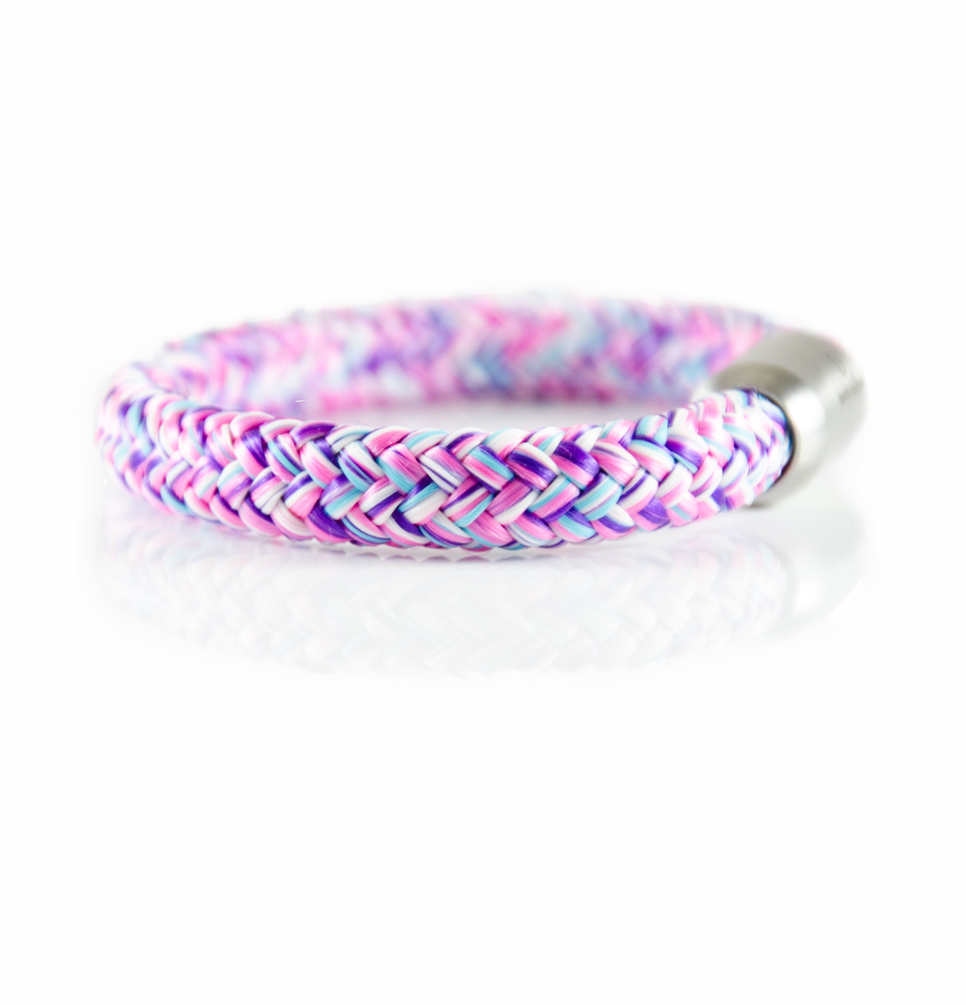 Maritim Segeltau Armband Pink Bunt